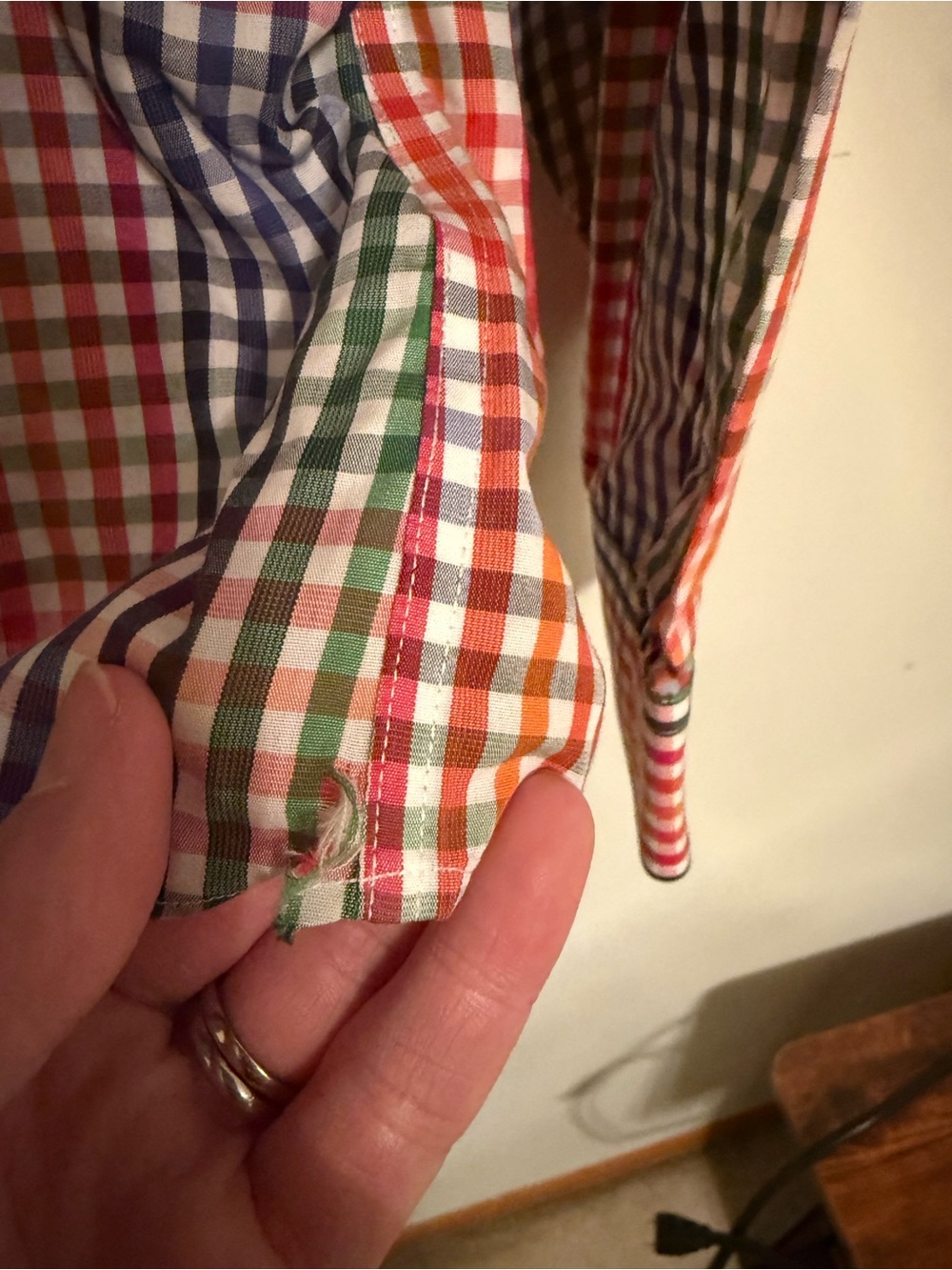 Brooks Brothers Multicolor Gingham Button-Down Shirt - Picture 3 of 6